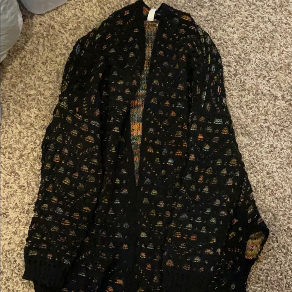 Black confetti sweater